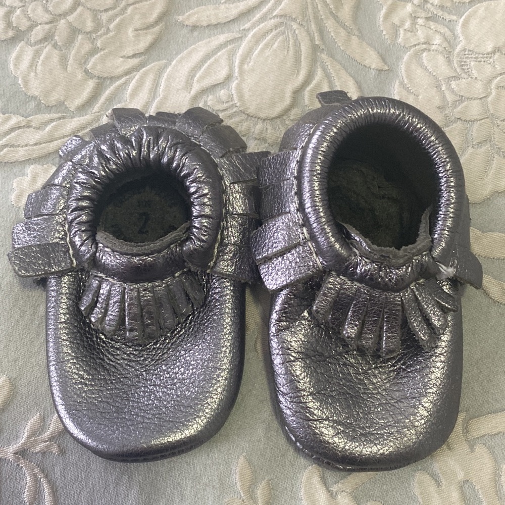 Freshly Picked Silver Moccasins